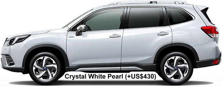 New Subaru Forester body color: Crystal White Pearl (+US$430)