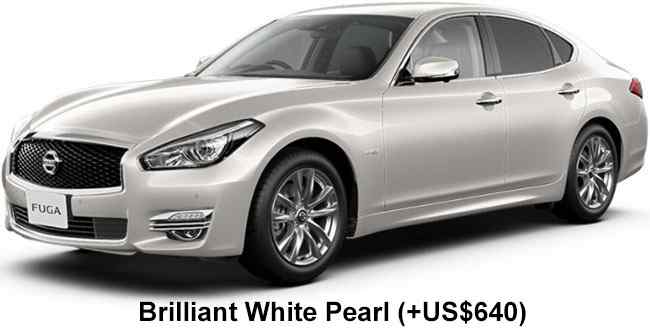Nissan Fuga Hybrid Color: Brilliant White Pearl