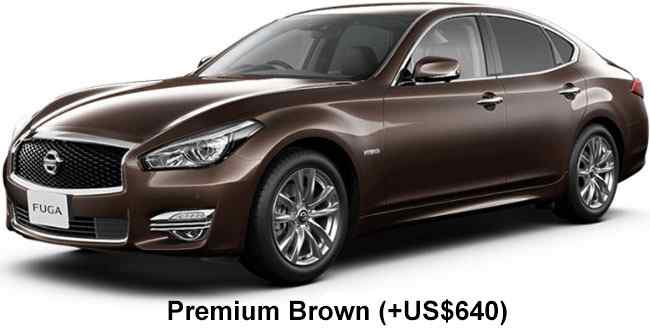Nissan Fuga Hybrid Color: Premium Brown