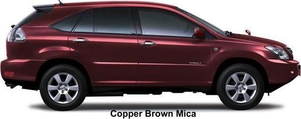 TOYOTA HARRIER HYBRID NEW 2008 MODEL - COLOR - COPPER BROWN MICA