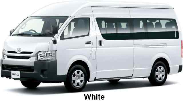 Toyota Hiace Commuter Color: White