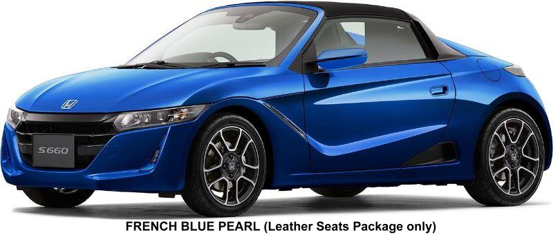 New Honda S660 body color: French Blue Pearl (This body color is available for Leather Seats Package only)