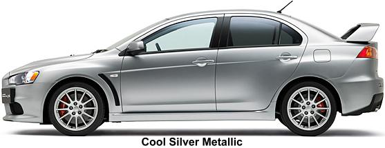 NEW MITSUBISHI LANCER EVOLUTION 10 - COLOR - COOL SILVER METALLIC