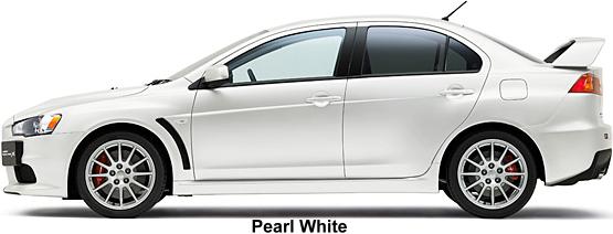 NEW MITSUBISHI LANCER EVOLUTION 10 - COLOR - PEARL WHITE