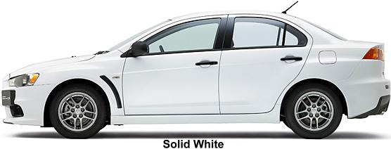 NEW MITSUBISHI LANCER EVOLUTION 10 - COLOR - SOLID WHITE