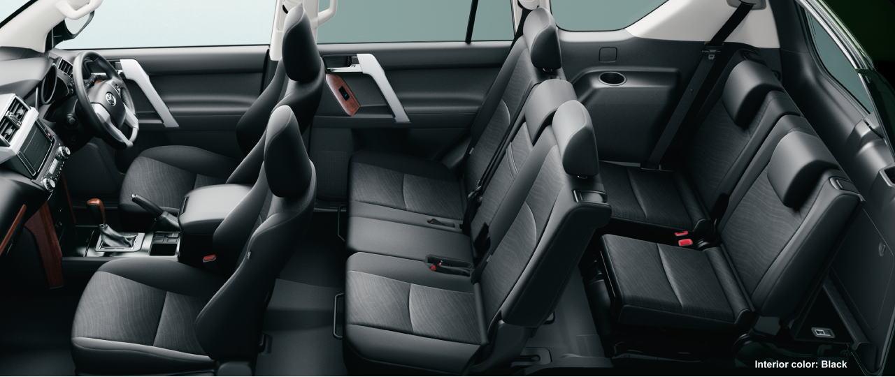 New Toyota Land Cruiser interior color: BLACK