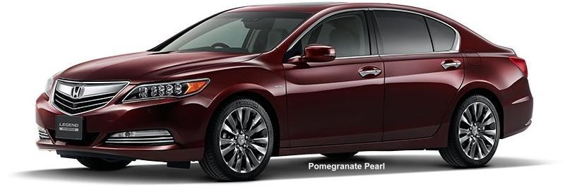 New Honda Legend Body color: Pomegranate Pearl