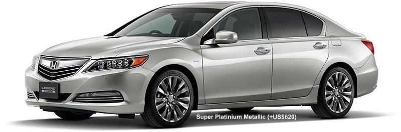 New Honda Legend Body color: Super Platinium Metallic (+US$620)