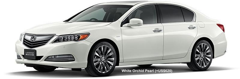 New Honda Legend Body color: White Orchid Pearl (+US$620)