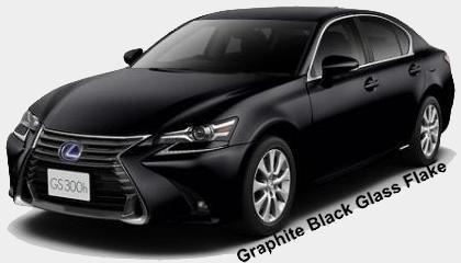 New Lexus GS300H body color: GRAPHITE BLACK GLASS FLAKE