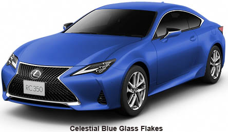 New Lexus RC350 body color: Celestial Blue Glass Flakes