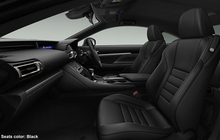 New Lexus RC350 Interior photo: BLACK
