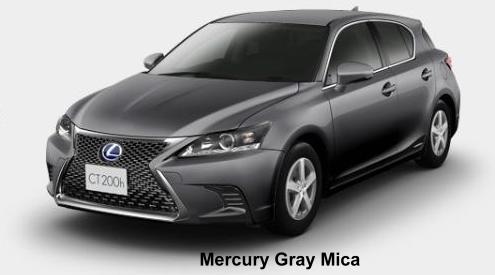 New Lexus CT200H body color: Mercury Gray Mica