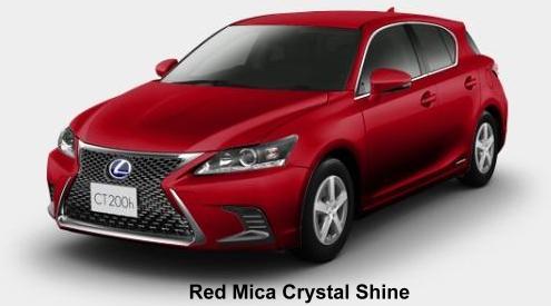 New Lexus CT200H body color: Red Mica Crystal Shine