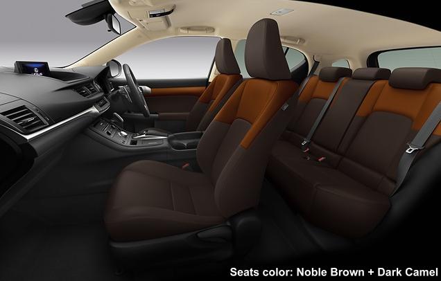 New Lexus CT200H Interior photo: Noble Brown + Dark Camel