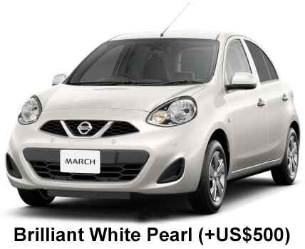 Nissan March Color: Brilliant White Pearl 1