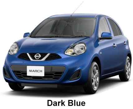 Nissan March Color: Dark Blue