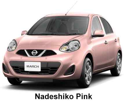 Nissan March Color: Nadeshiko Pink