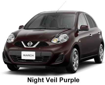 Nissan March Color: Night Veil Purple