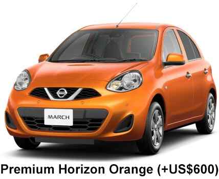 Nissan March Color: Premium Horizon Orange