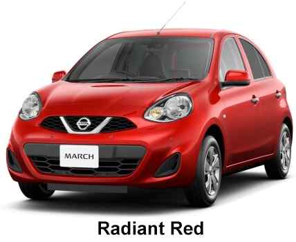 Nissan March Color: Radiant Red