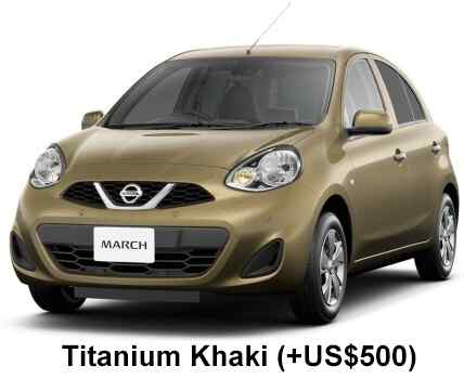 Nissan March Color: Titanium Khaki