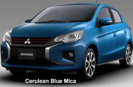 Mitsubishi Mirage Color: Cerulean Blue Mica