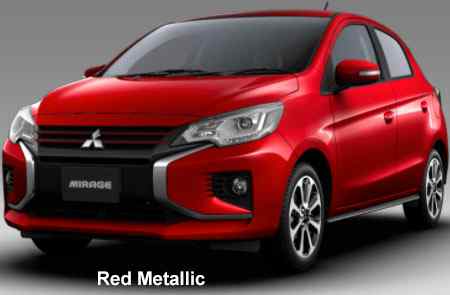 Mitsubishi Mirage Color: Red Metallic