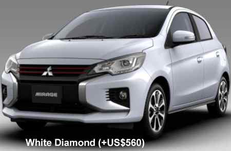 Mitsubishi Mirage Color: White Diamond