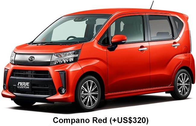 Daihatsu Move Custom Color: Compano Red