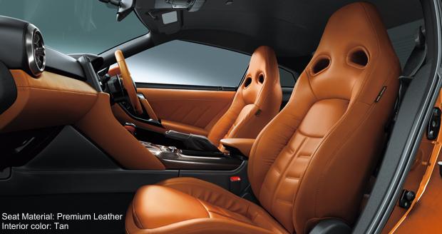 New Nissan GTR interior color photo: TAN