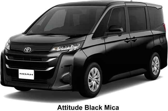 New Toyota Noah Hybrfid body color: ATTITUDE BLACK MICA