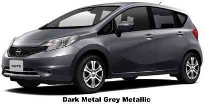New Nissan Note Body Color: Dark Metal Gray Metallic