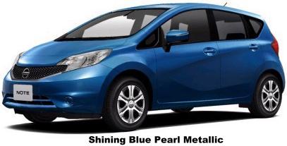 New Nissan Note Body Color: Shining Blue Pearl Metallic