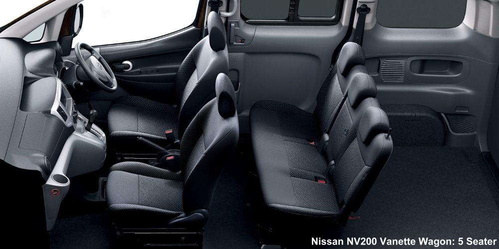 New Nissan Vanette Wagon: Interior view image (5 Seater Model)