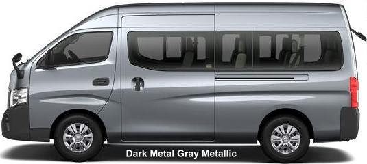 New Nissan NV350 Caravan Micro Bus body color: DARK METAL GRAY METALLIC