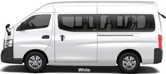 New Nissan NV350 Caravan Micro Bus body color: WHITE