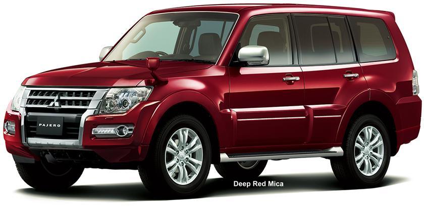 New Mitsubishi Pajero body color: DEEP RED MICA