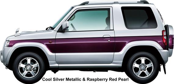 Cool Silver Metallic & Raspberry Red Pearl (Two Tone Color)