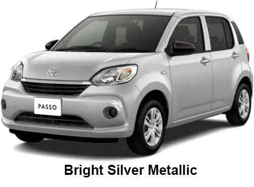 Toyota Passo Color: Bright Silver Metallic