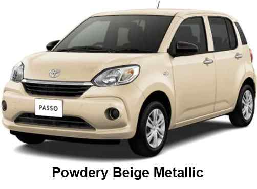 Toyota Passo Color: Powdery Beige Metallic