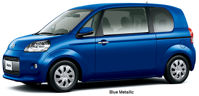 New Toyota Porte body color: BLUE METALLIC