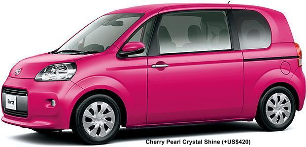 New Toyota Porte body color: CHERRY PEARL CRYSTAL SHINE (option color +US$420)