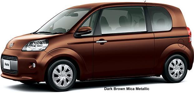 New Toyota Porte body color: DARK BROWN MICA METALLIC
