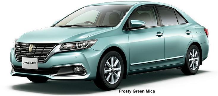 New Toyota Premio body color: FROSTY GREEN MICA