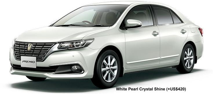 New Toyota Premio body color: WHITE PEARL CRYSTAL SHINE (option color +US$420)
