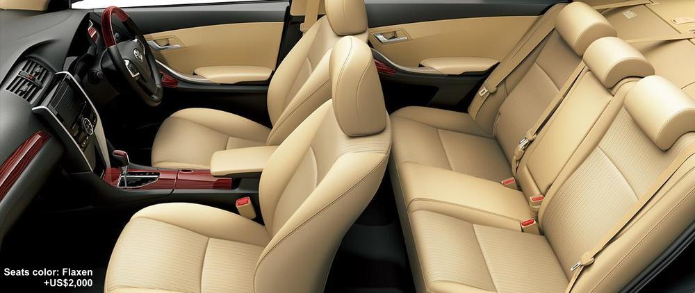New Toyota Premio interior photo: Flaxen (Beige) option color +US$2,000