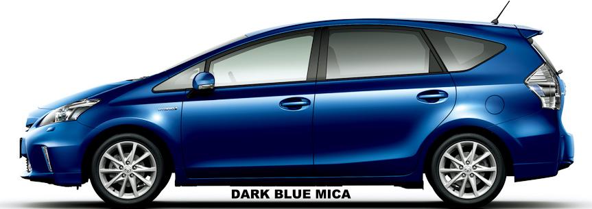 New Toyota Prius Alpha body color: DARK BLUE MICA