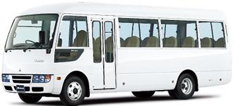 New Mitsubishi Rosa Bus body color: WHITE
