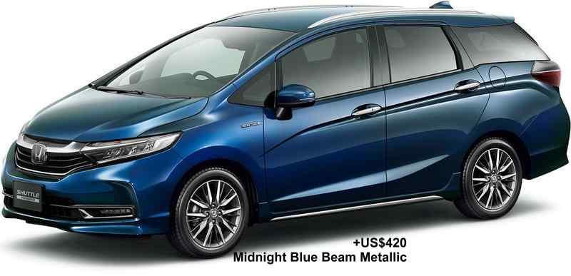 New Honda Shuttle body color: MIDNIGHT BLUE BEAM METALLIC (option color +US$420)